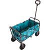 Acekool Lightweight Folding Wagon, 180lbs Capacity, All-Terrain Collapsible Beach & Camping Cart, Portable Utility Trolley, Navy Blue - 3 of 4