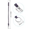Unique Bargains Keys Whistle Badge Holder Wrist Lanyard with Clasp 2 Pcs - 2 of 4