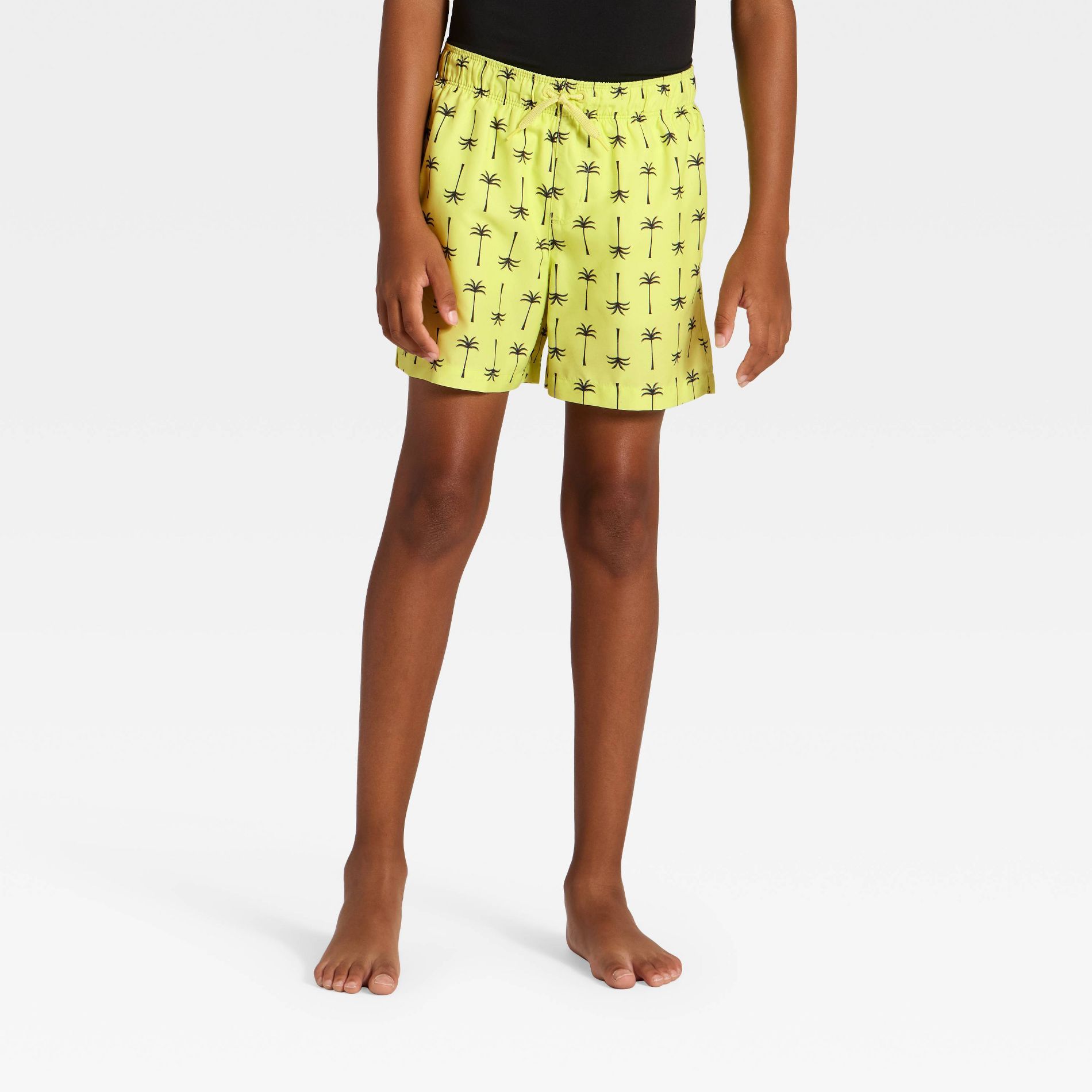 Boys' Palm AOP Trunk - art class™ Fresh Lime/Black
