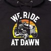 Men's - Instant Message - We Ride At Dawn Mower Graphic Fleece Pullover Hoodie - 2 of 4