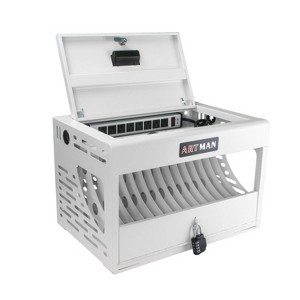 Belatt 16-Device Charging Station - Fully Assembled Lockable Tablet Cart, Steel Dividers for iPad/Chromebooks, Space-Saving Classroom Solution - 1 of 4