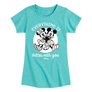 Girls' - Disney - Mickey & Friends Fitted Short Sleeve Graphic T-Shirt - 1 of 4