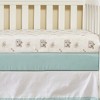 Everyday Kids Precious Moments Noah’s Ark 2 Pack Fitted Crib Sheets for Baby Boys; Animal Print and Solid Bright Green with Elephants, Giraffes, Bears - 2 of 4