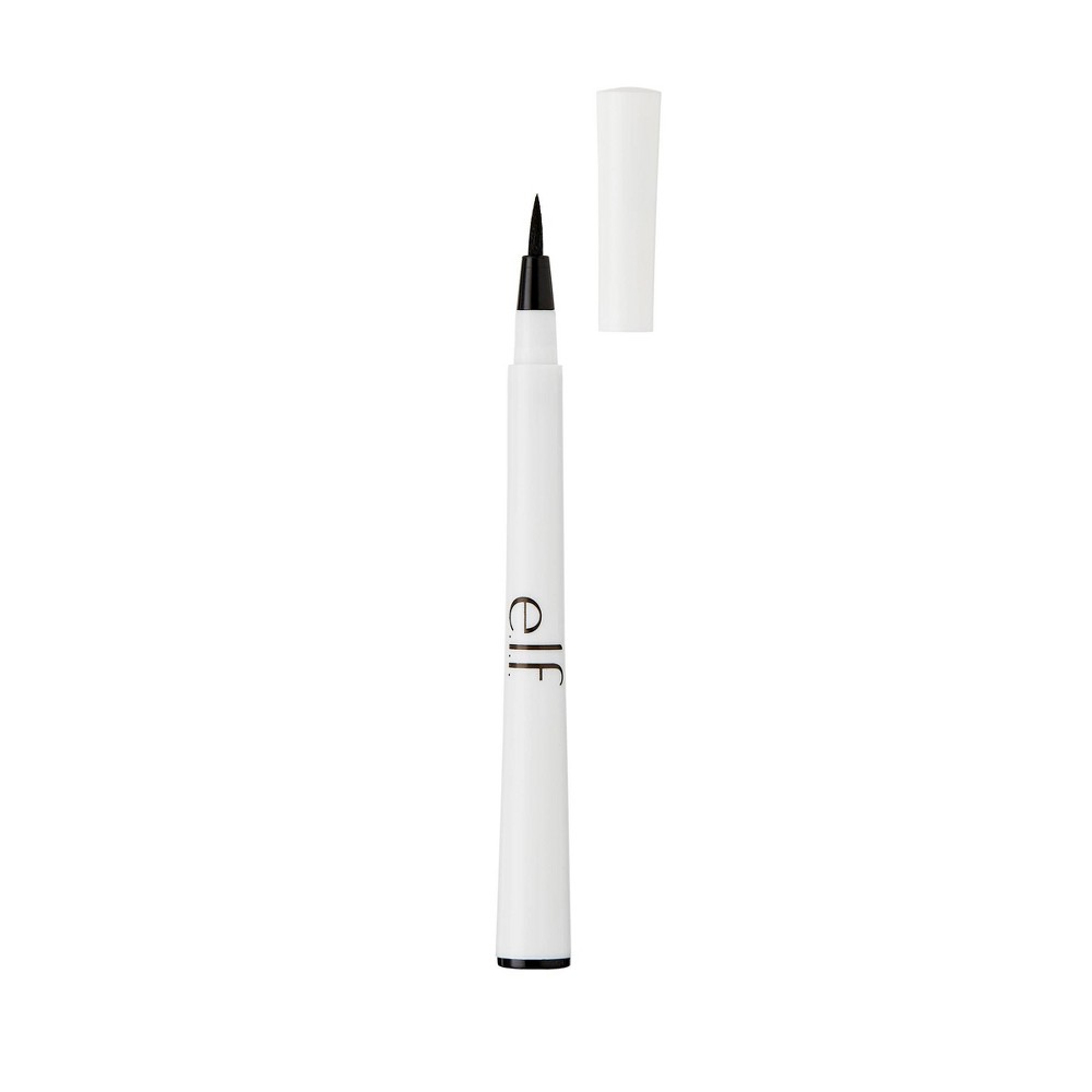 Photos - Eye / Eyebrow Pencil ELF e.l.f. Waterproof Eyeliner Pen - Black - 0.05 fl oz 