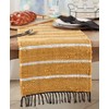 Saro Lifestyle Earthy Striped Chindi Table Runner, 16"x72", Yellow - image 3 of 3