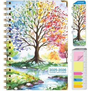 Global Printed Products Hardcover AY 2025-2026 Fashion Planner - 5.5"x8" (Tree Seasons) - 1 of 4