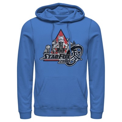 Men's Nintendo Star Fox Zero Logo Characters Pull Over Hoodie