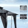 TiramisuBest 10' X 10' Hardtop Gazebo with Galvanized Steel Double Roof, Sturdy Aluminum Frame, Curtains, and Netting for Patio, Lawn, and Garden - 4 of 4