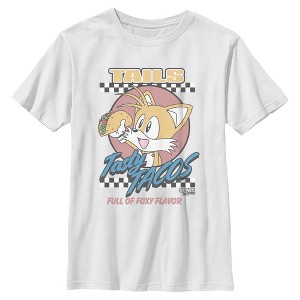Boys Sonic the Hedgehog Tails Tasty Tacos T Shirt - 1 of 4