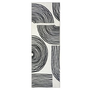 Modern Abstract Living Room Rugs, Indoor Contemporary Soft Non Slip Bedroom Carpet, Machine Washable Indoor Floor Rugs for Dining Room Nursery - 1 of 4