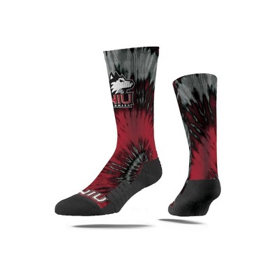 NCAA Northern Illinois Huskies Tie-Dye Adult Crew Socks - M/L