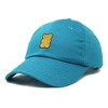 Dalix Yellow Gummy Embroidered Cotton Dad Hat Baseball Cap Adjustable Womens - 4 of 4