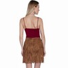 Women's Suede Fringe Short Skirt - Scully - 3 of 4