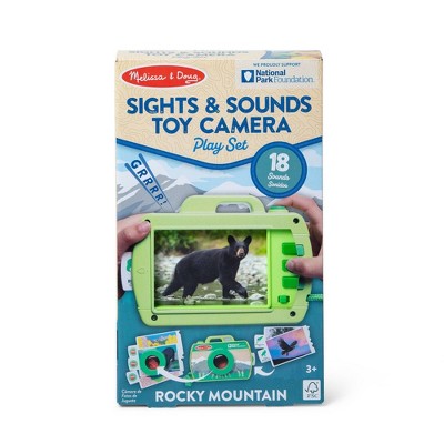 Melissa & Doug Set Gioco Fotocamera Parco Nazionale Rocky Mountain - Giocattolo In Legno Con Suoni, Certificato FSC