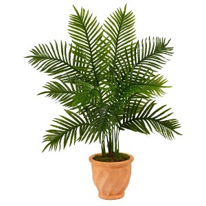 Nearly Natural 45-in Areca Palm Artificial Tree in in Terra-Cotta Planter (Real Touch) - 1 of 4