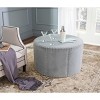 Sherri Cocktail Ottoman with Nail Heads  - Safavieh - 2 of 3