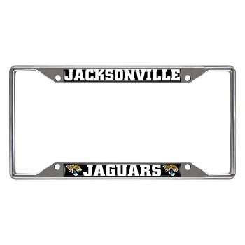 NFL Jacksonville Jaguars Stainless Steel License Plate Frame