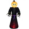 HOMCOM 7ft Tall Inflatable Halloween Pumpkin Reaper Light Up Yard Decoration with  LED Lights and Fan - 4 of 4