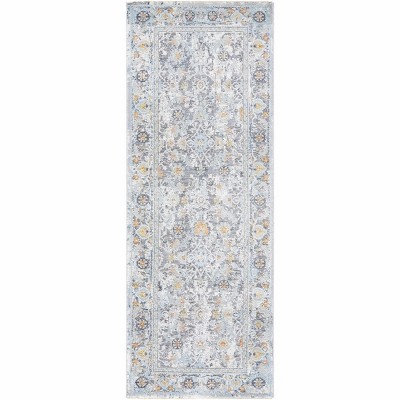 Hauteloom Finn Silver Blue Area Rug