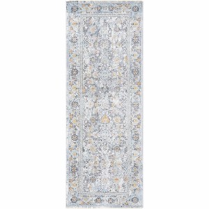 Hauteloom Finn Silver Blue Area Rug - 1 of 4