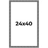 PosterPalooza | Distressed Black Picture Frame - UV Acrylic, Foam Board Backing, Hanging Hardware - 2 of 4