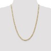 Black Bow Jewelry 4.5mm, 10k Yellow Gold, Concave Figaro Chain Necklace - 2 of 4