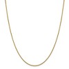 Black Bow Jewelry 1.5mm 14k Yellow Gold Diamond Cut Solid Rolo Chain Necklace - 3 of 4
