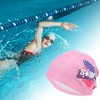 Unique Bargains Knitted PU Elastic Letter Swimming Cap 1 Pc - 2 of 4
