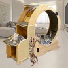 Cat Running Wheel For Large Cat Up To 44Lbs,  Cat Exercise Wheel With Silent Wheel-Cuddlewood - 2 of 4