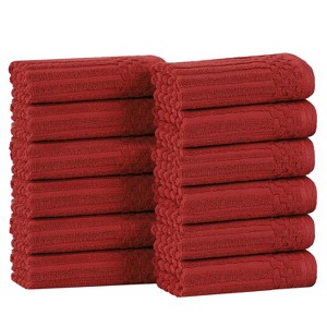 Modern Ribbed Cotton  Assorted Towel Set by Blue Nile Mills - 1 of 4