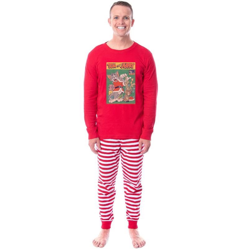 Tom And Jerry Christmas Santa Sleep Tight Fit Family Pajama Set, 2 of 6