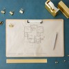 Juvale 4-Pack Extra Large 11x17 Clipboard, Horizontal Wooden Lap Boards w Low Profile Clip for Drawing, Sketching, 3mm - 2 of 4
