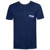 Adult Natural Light Naturdays Neon Sign Navy Blue Tee Shirt - 3 of 4