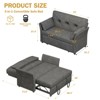 Vipbear 51"Convertible Sofa Bed,3-in-1 Folding Sofa Bed for Small Spaces,Modern Loveseat Compact Sleeper Couch for Guest Room Apartment - 2 of 4