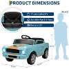 12V Ride on Licensed Shelby GT350, Battery Powered Ride on Toys for Toddlers with Remote Control, Ford Kids Electric Vehicle - 2 of 4