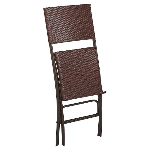 Cosco Delray 2pk High Top Folding Patio Bistro Stools Brown