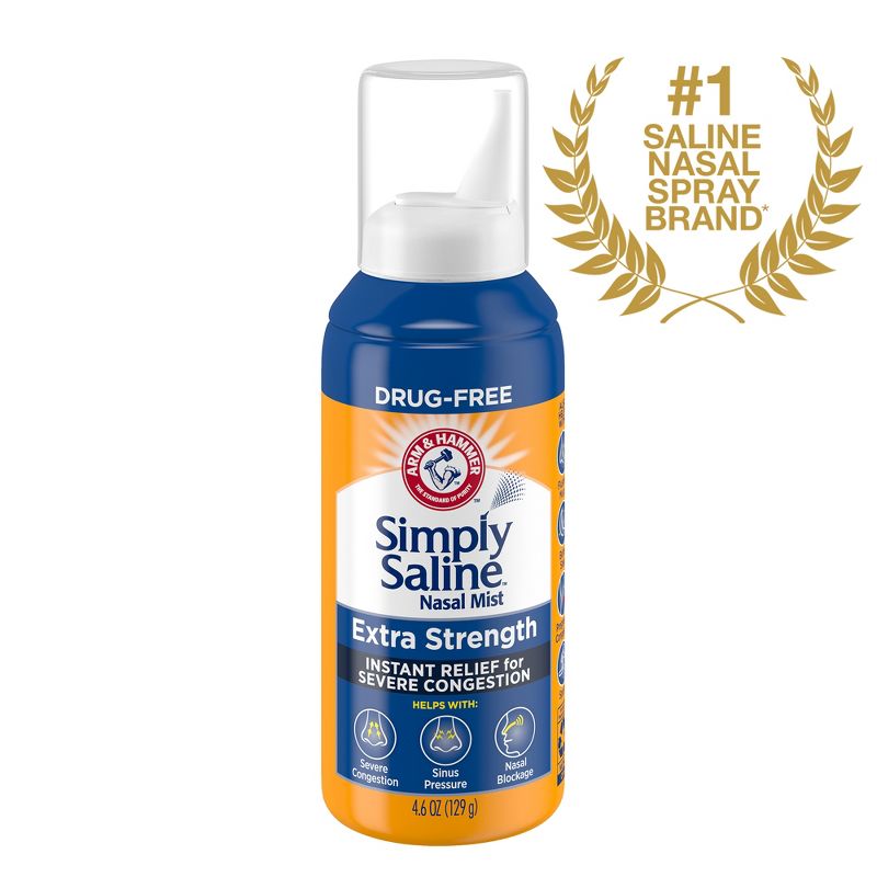 Simply Saline Extra Strength for Severe Congestion Relief Nasal Mist - 4.6oz, 4 of 12