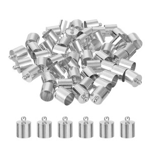Unique Bargains Copper Rust-proof Glue-in Tassel Necklace Leather Cord End Caps 50 Pcs - 1 of 4