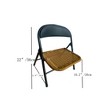 Kumasinova 10"H Rattan Dining Chair Set of 4,Kids Armless Chair with Powder-Coated Steel Legs,Stackable Chairs with 220lbs Capacity - 3 of 4