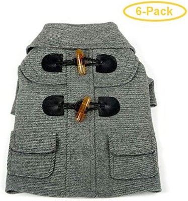 Pet Life Military Static Rivited Fashion Collared Wool Pet Coat