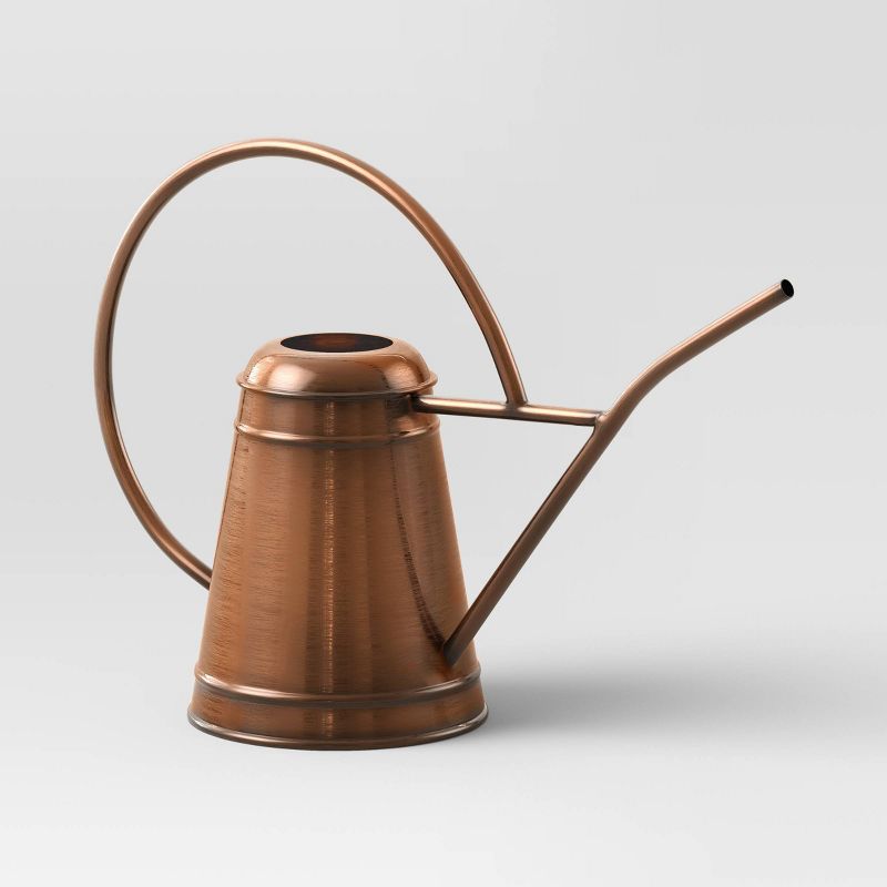 .5 gal Iron Outdoor Watering Can Copper - Threshold&#8482;, 1 of 5