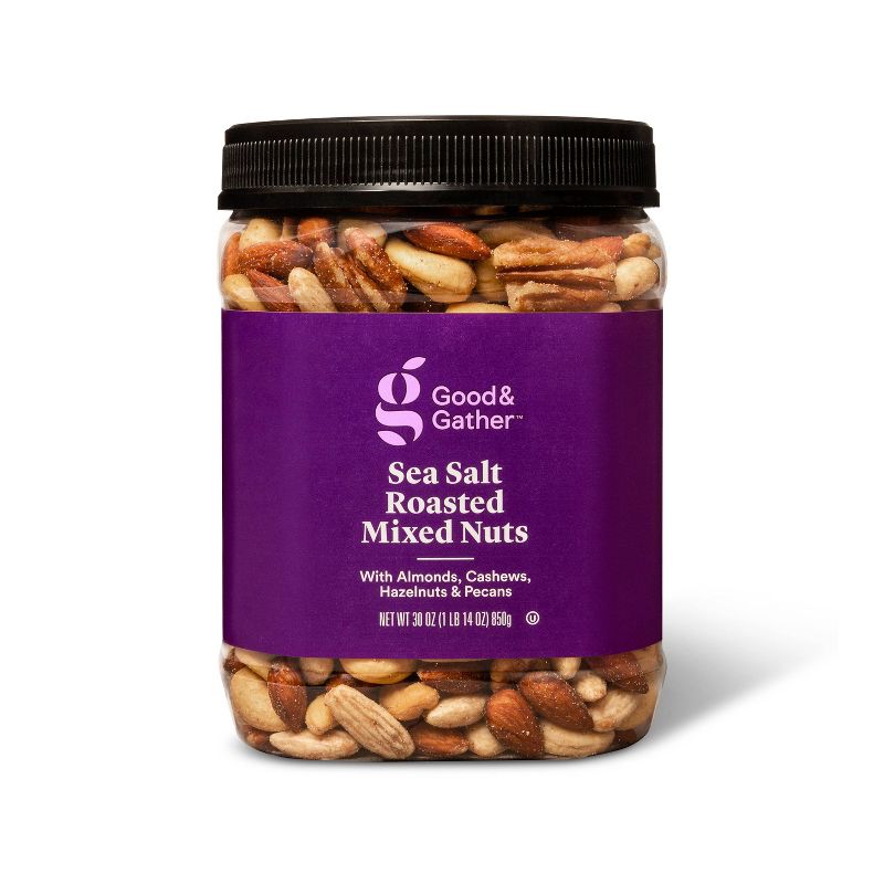Sea Salt Roasted Mixed Nuts - 30oz - Good &#38; Gather&#8482;, 1 of 5