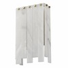 Viviana 4-Light Art Deco Wall Sconce - Polished Nickel Steel with Alabaster Strips - 2 of 4