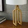Nourison 23" Gold Brushed Metal Interlock Modern Table Lamp - 3 of 4