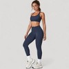 Anna-Kaci Active Women's High Waist Full Length Leggings with Seamless Design and Stretch Fit for Everyday Movement - 3 of 4
