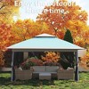 13x13 Pop-Up Canopy Tent with Mosquito Netting, Heavy Duty Gazebo with Waterproof UV Double Roof - 4 of 4