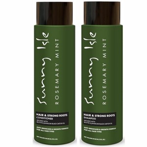 Sunny Isle Rosemary Mint Hair & Strong Roots Shampoo & Conditioner (12oz) Duo Set - 1 of 2