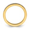 Black Bow Jewelry 2.25mm 14k Yellow Gold 1/10 Ctw Diamond Stackable Band - 2 of 4