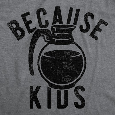 Мужские футболки Crazy Dog T-Shirts, Inc. Mens Funny T Shirts Because Kids Sarcastic Coffee Graphic Tee for Men - Crazy Dog Men's T Shirt For Coffee Lovers Dark Grey XXL — фото 2