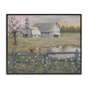Stupell Industries Blossoming Trees Country Farm, 14" x 11" - 1 of 4
